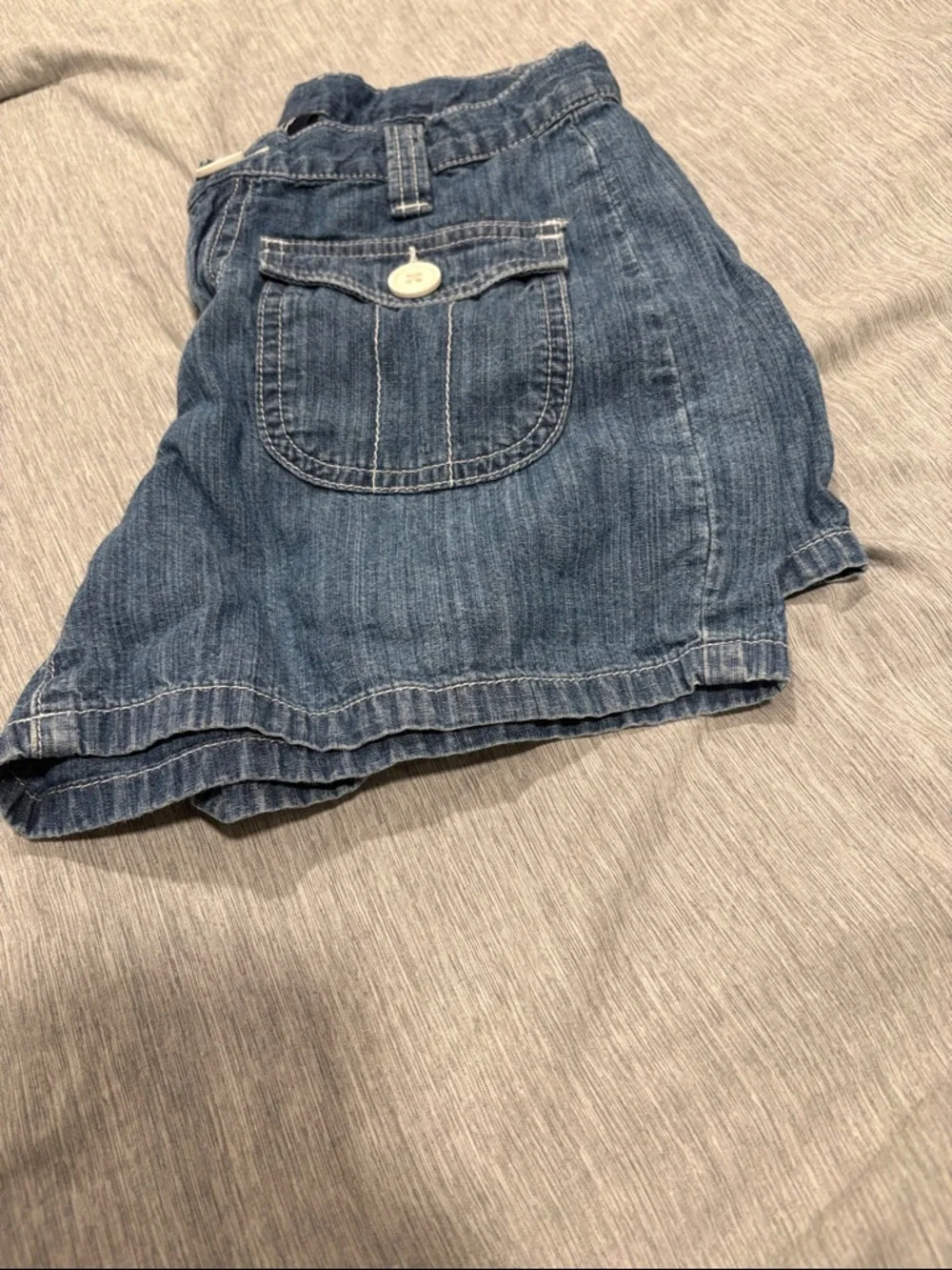 GAP Blue Denim Cargo Pocket Shorts